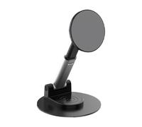 Soporte plegable para teléfono celular, soporte para teléfono para escritorio - Cuna de escritorio de aluminio con base antideslizante - Soporte magnético para de mesa de metal para lector, t