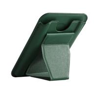 Soporte plegable para teléfono con almacenamiento de tarjetas integrado, soporte para tarjetas, soporte universal para teléfono
