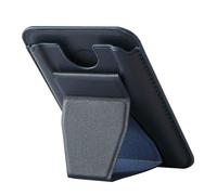 Soporte plegable para teléfono con almacenamiento de tarjetas integrado, soporte para tarjetas, soporte universal para teléfono