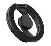 Soporte plegable para teléfono con spinner, color negro | Visualización ajustable para uso diario en el escritorio