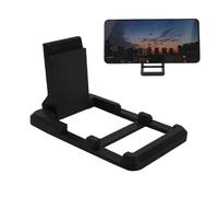Soporte plegable para teléfono, impresión 3D, 4 x 1,1 x 6,5 cm, diseño compacto, soporte portátil para teléfonos inteligentes, tabletas, viajes, oficina, escritorio y uso diario con manos libres