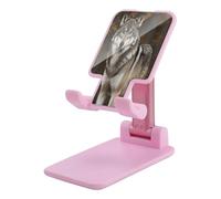 Soporte plegable para teléfono móvil para escritorio, soporte portátil de plástico con estampado de lobos, altura ajustable con todos los teléfonos de 4 a 13 pulgadas