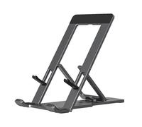 Soporte plegable para teléfono, soporte ajustable para videollamadas, aleación de aluminio de alta calidad, transmisión en vivo, soporte estable.