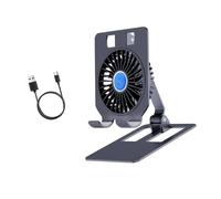 Soporte plegable para teléfono y tabletas con ventilador de refrigeración eficiente, construcción de aluminio, fácil de llevar, radiador de teléfono de viaje