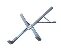 Soporte plegable portátil para ordenador portátil, Soporte ajustable for portátil de 10 a 17,3 pulgadas, aluminio, 5 ángulos ajustables, gris oscuro(Dark gray model A)