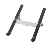 Soporte plegable portátil para ordenador portátil, Soporte for portátil de aleación aluminio con 6 ajustes ángulo, plegable, multicolor, for portátiles 10 a 15,7 pulgadas(Argent)