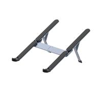 Soporte plegable portátil para ordenador portátil, Soporte for portátil de aleación aluminio con 6 ajustes ángulo, plegable, multicolor, for portátiles 10 a 15,7 pulgadas(Grey)