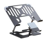 Soporte plegable portátil para ordenador portátil, Soporte plegable de acero al carbono for portátiles y teléfonos 10 a 17,3 pulgadas, multicolor