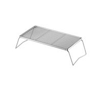 Soporte plegable portátil para parrilla de barbacoa, de acero inoxidable, para cocinar aire libre y soportes para hornos de acampada