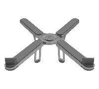 Soporte portátil y tablet Celly SWMAGICSTANDX Aluminio Gris Oscuro Ajustable 16"