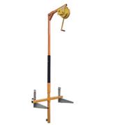 Soporte plegable y cabrestante manual, herramienta esencial para una fácil instalación de aire acondicionado al aire libre y soporte seguro, perfecto para propietarios de viviendas y entusiastas del