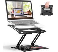 Soporte plegable y portátil para portátil con diseño ergonómico ajustable para cafeterías y hogares donde se escucha música, fácil de guardar,