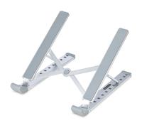StarTech.com Soporte Elevador Plegable para Ordenador Portátil - Riser Ajustable Portátil Ergonómico para Ordenador Laptop - Estructura Ventilada de Aluminio - Carga 10kg - Atril Portátil