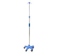 Soporte Porta Medical IV Pole with Wheels Stainless Steel Adjustable 1.5-2m Height IV Stand with 4 Hooks for Hospital Home portatil