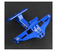 Soporte Portamatriculas Moto para Kawasaki para Ninja Z400 2018 2019 2020 2021 2022 2023 Soporte De Matrícula Trasera Ajustable para Motocicleta con Luz LED Portamatrículas Moto(Blue)