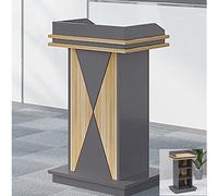 Soporte portátil de madera ajustable para conferencias, aulas y eventos, perfecto para presentaciones y hablar en público