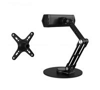 Soporte portátil for Monitor con Brazo Plegable y rotación de 360 Grados y Brazo articulado(Black)