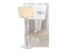 Soporte portátil for tablet con clips for papel, atril de lectura con base, ideal for partituras, libros de recetas, libros ilustrados y revistas.(Color 2,45-75cm)