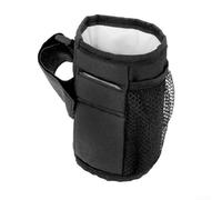 Soporte portátil para botellas de bebidas, bolsa de almacenamiento para cochecitos, andadores, sillas de ruedas, andador, portabotellas de agua de tela Oxford impermeable, fácil de instalar