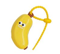 Soporte portátil para cabezal de cepillo de dientes con forma de plátano, organizadores de viaje reutilizables para mantener la cabeza de los cepillos limpia e higiénica, bonitos soportes para