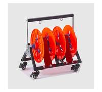 Soporte portátil para carretes de Alambre - Dispensador eficiente para la gestión de Cables en Electricidad, Garaje e Industria - Multiusos con 2 Varillas para una fácil organización