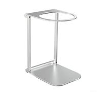 Soporte portátil para goteo de café, soporte plegable para máquina de espresso, filtro de cono al aire libre, kit de mochilero, 4.7 pulgadas, color plateado