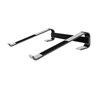 Soporte portátil para ordenador portátil, Soporte for computadora portátil de aleación aluminio for computadoras portátiles 10 a 18 pulgadas, blanco y negro(Nero)
