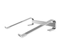Soporte portátil para ordenador portátil, Soporte for computadora portátil de aleación aluminio for computadoras portátiles 10 a 18 pulgadas, blanco y negro(Bianco)