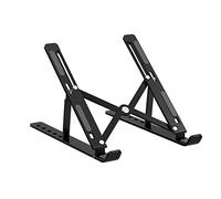 Soporte portátil para ordenador portátil, Soporte plegable de aluminio for ordenador portátil for dispositivos 11 a 15,6 pulgadas, multicolor(Nero)