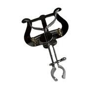 Soporte portátil para partituras de latón con textura de metal, adecuado para trompeta de trompeta, práctica, actuaciones al aire libre, soporte de música