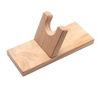 Soporte portátil para pistola de pegamento termofusible, base de madera, protección contra el calor, 20 x 8 cm, para manualidades y mejoras del hogar