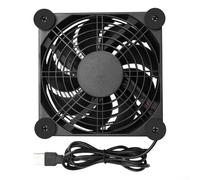 Soporte portátil para portátil con ventilador USB para portátil de juegos, para mini PC, radiador, funcionamiento silencioso, patas antideslizantes, color negro (ventiladores triples)