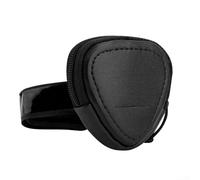 Soporte portátil para púas de guitarra con cremallera, almacena 15 20 púas, correa antideslizante y gancho para un fácil manejo