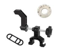 Soporte portátil para rueda de bicicleta, mini llantas, ajuste de llantas, herramientas de montaje para radios, color negro