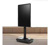 Soporte portátil para TV LCD, carrito de TV móvil con ruedas, soporte portátil para TV de 32 a 65 pulgadas, pantalla plana LED de hasta 100 kg, soporte giratorio horizontal y vertical