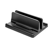 Soporte Portatil Soporte de Aluminio del Soporte de la computadora portátil Vertical con el tamaño del Muelle Ajustable for el Soporte del Cuaderno Laptop Stand (Color : Black)
