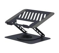 Soporte portátil TnB NBSTAND360 aluminio negro rotación 360º hasta 15" ajustable