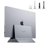 Soporte Portatil Vertical para Computadora para MacBook y portátiles | PULWTOP Laptop Stand Soporte Compatible con MacBook, tabletas y computadoras portátiles, Soporte para macbook de Aluminio