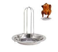 Soporte Poulet Bière - Porte-Poulet Vertical Verter Barbacoa Et Four, Accessoire Cuisson Acier Inoxydable, Rôtissoire Stable Et Reutilizable, Cuisson Uniforme Viande, Idée Cadeau Amateur BBQ