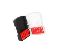 Soporte profesional de almacenamiento para brocas, divisores ajustables, base antideslizante, organizadores portátiles para herramientas de taller, soporte de herramientas resistente para obras de