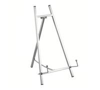 Soporte profesional de exhibición de arte con construcción de metal fuerte y ángulos, cuenta con trípode de metal compacto, caballete de pintura para artistas, dibujo