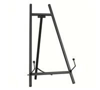 Soporte profesional de exhibición de arte con construcción de metal fuerte y ángulos, cuenta con trípode de metal compacto, caballete de pintura para artistas, dibujo