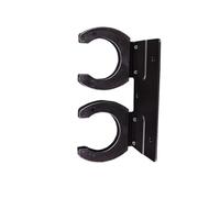 Soporte profesional para micrófono KTV con ganchos individuales/dobles. Disfruta de mejores rendimientos en varios entornos, accesorio negro para sala de entretenimiento
