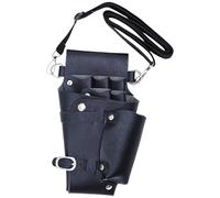 Soporte profesional para tijeras de pelo, bolsa de cinturón de piel sintética, bolsa de herramientas de peluquería, organizador de almacenamiento para equipos de salón