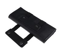 Soporte profesional para tijeras de peluquero de piel sintética, organizador de peluquería para uso en salón de belleza, diseño práctico, regalo para peluqueros y color negro