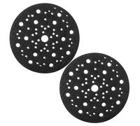 Soporte protector de 2 piezas de 150 mm y 67 orificios para Mirka CEROS DEROS 8295612111, almohadilla de lijado autoadhesiva de nailon para lijadoras orbitales aleatorias de 6/7/9/15 orificios