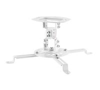 goobay Soporte proyector Techo, Flexible, inclinable, Giratorio, hasta 13,5 kg, Blanco
