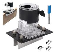 Soporte ranurado para enrutador,Soporte de ranura para fresado de enrutador - Base de enrutador para carpintería 2 en 1 - Soporte de ranura para enrutador de Palma de madera, base de enrutador para ca