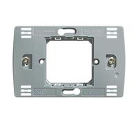 Soporte rectangular para 2 módulos, diseño funcional, ideal para montaje en pared y organización de espacio en interiores.