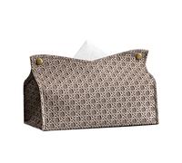 Soporte rectangular para caja de pañuelos, moderno, de piel sintética, servilletero, decorativo, cubo, para encimera de baño